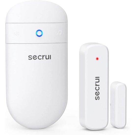 Carillon Magasin Sans-fil 300m - Détecteur D'ouverture Autonome + 2 Carillons 35 Mélodies Volume Réglable (DA600+) |  - Ultra Secure France