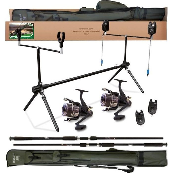 LINEAEFFE Kit de pêche Combo Vigor Top Carp 2