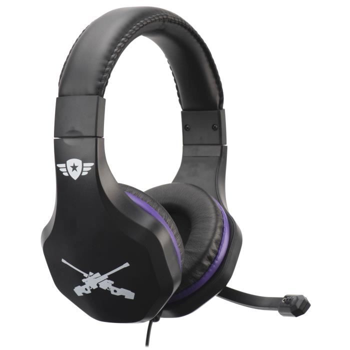 Casque Gaming pour PS4 SlimPro Xbox One PC Nintendo Switch Edition accessoire gamer Battle Royal avec rallonge Switch