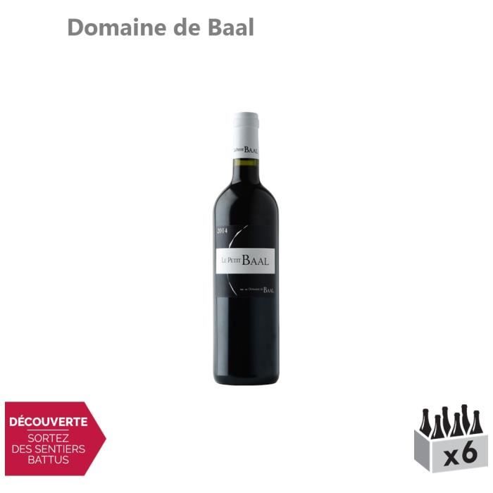 Le Petit Baal Rouge 2017 - Lot de 6x75cl - Domaine de Baal - Appellation . Bekaa - Vin Rouge - Origine Liban - Cépages Syrah, Merlot