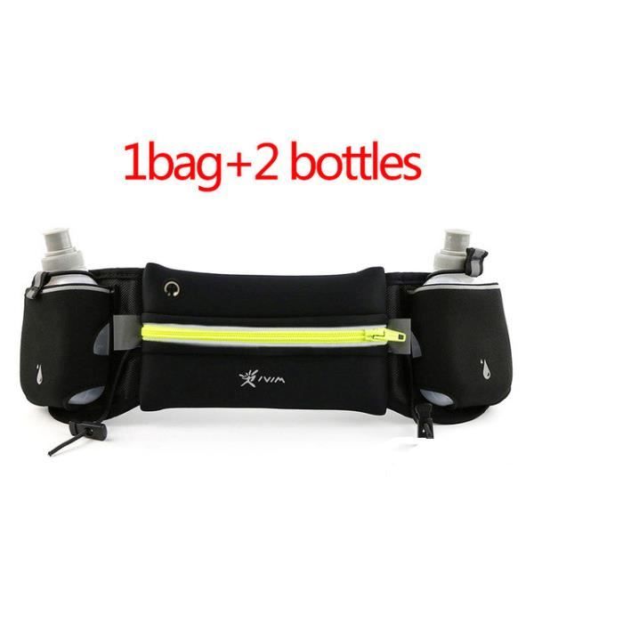 Ceinture Réglable De Course D'hydratation Réfléchissante + 2 X 280 Ml Bouteilles D'eau Idéal Pour Le Marathon Running Fitness