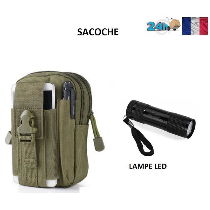 SACOCHE UNIVERSEL HOMME MOBILE CAMOUFLAGE ARMEE IPHONE SAMSUNG LG SONY COULEUR VERT IDEE CADEAU NOEL LAMPE OFFERT