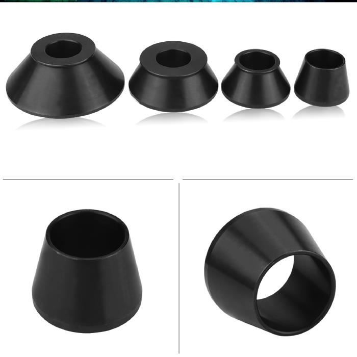 4pcs Cônes Adaptateur d'Équilibreur de Roue, Kit de Cône Conique Standard Pour Arbre de 40mm