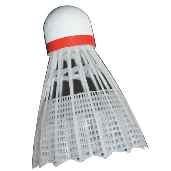 Atipick volant de badminton nylon/liège blanc 6 pièces