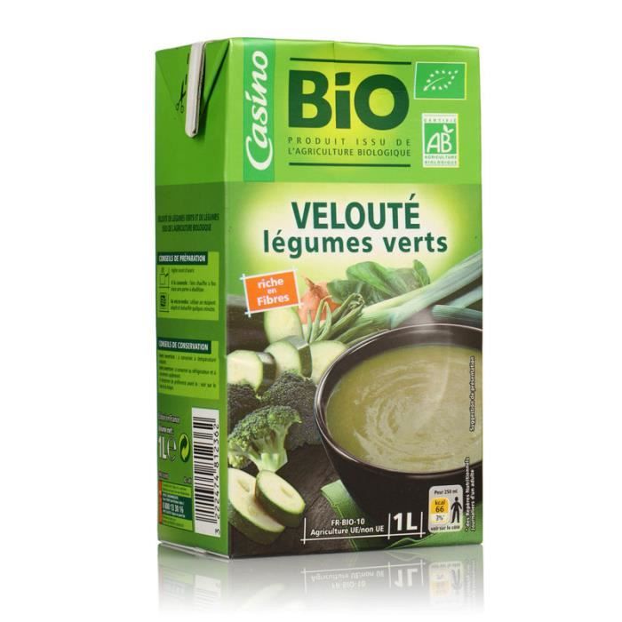 Velouté de légumes verts bio - 1L