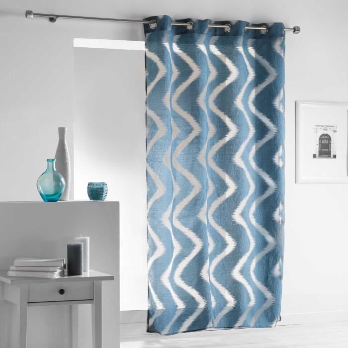 CDaffaires Panneau a oeillets 140 x 240 cm voile sable crash fils coupes zappy Bleu