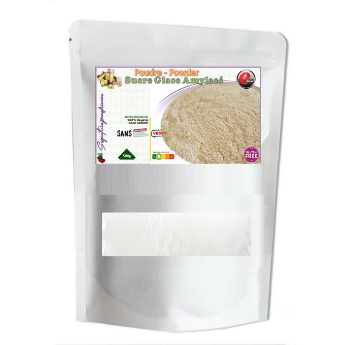 Sucre Glace Amylacé - sélection panafricaine - 500g