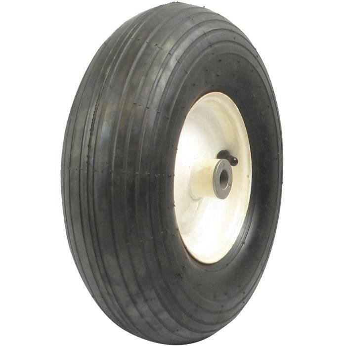 Roue sur Bagues avec 400 x 6 - 2 plis pour notre remorque (HDC10L) - Ø: ext: 350mm - Long moyeu: 90mm - alésage:18,70mm