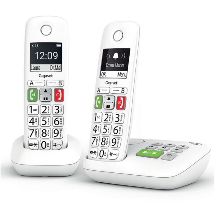 Téléphone sans fil Gigaset E290A Duo Blanc