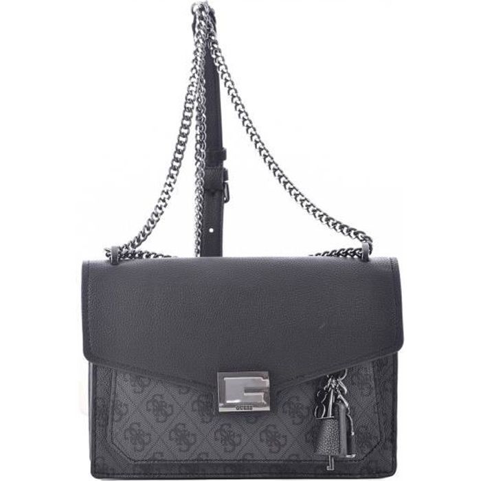 GUESS Sac à Main Gris Foncé Femme