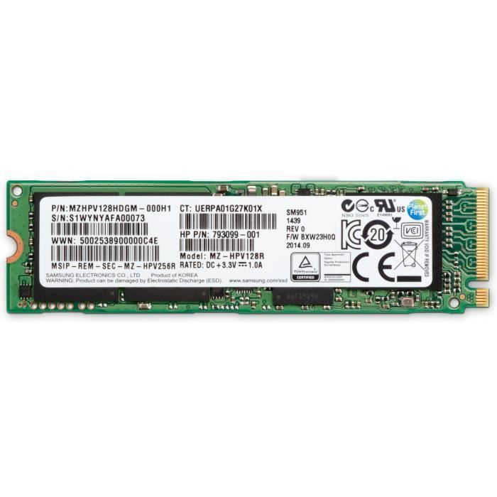 HP SSD Z Turbo Drive - Interne - 256 Go - PCI Express - Station de travail Appareil compatible