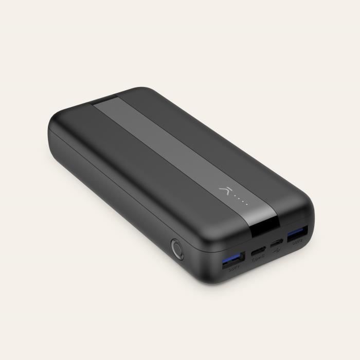 POWER BANK NOIRE 3 USB 20000mAh QC 20W KSIX