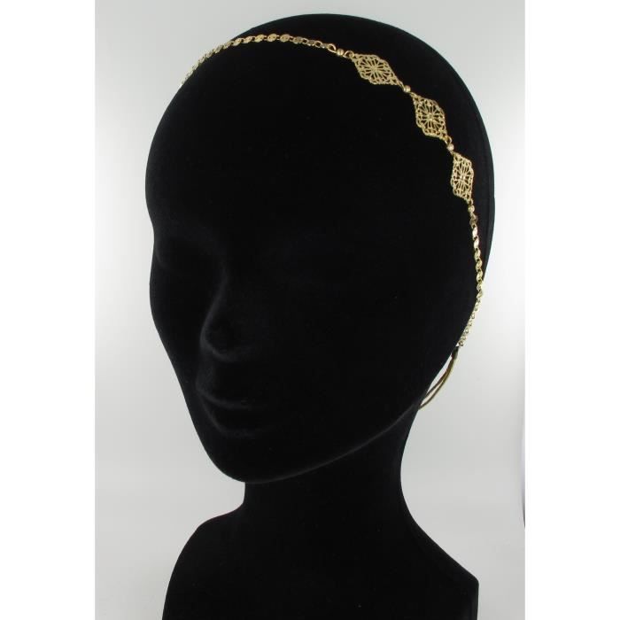 Boho : headband rosaces - Doré à l'or fin - Les Dissonances