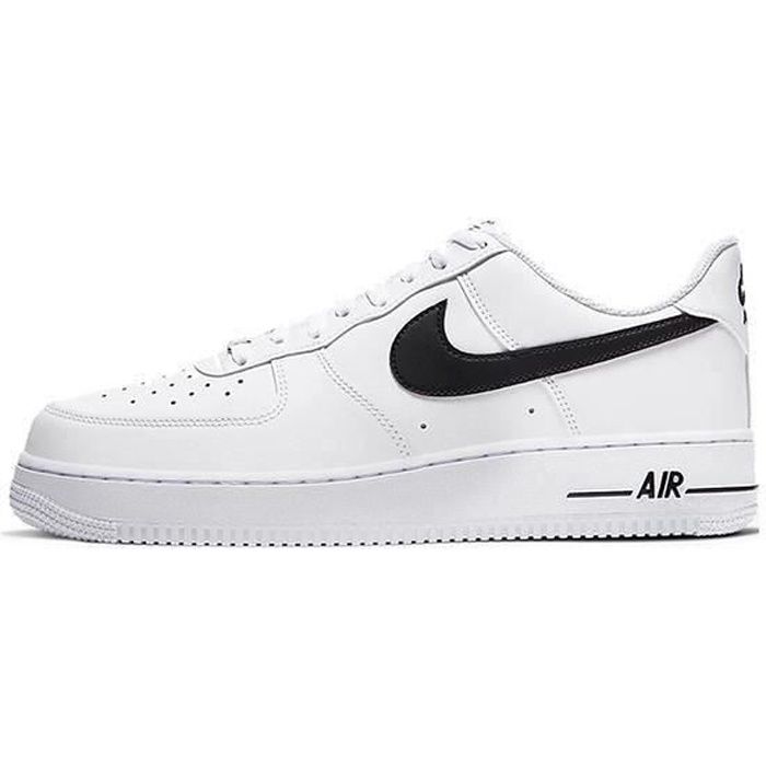 Air Force 1'07 Chaussures de Course Blanc Noir pour Homme Femme