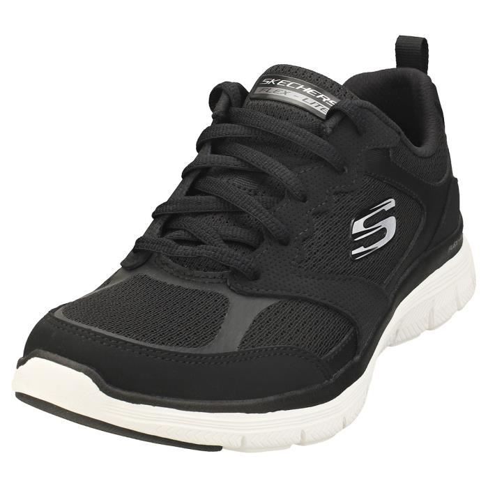 Baskets - Skechers - FLEX APPEAL 4.0 - Femme - Noir Blanc