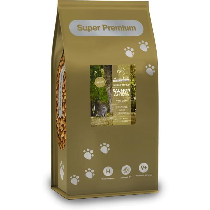 Croquettes pour chat Super Premium saumon pour chats (7.5kg)