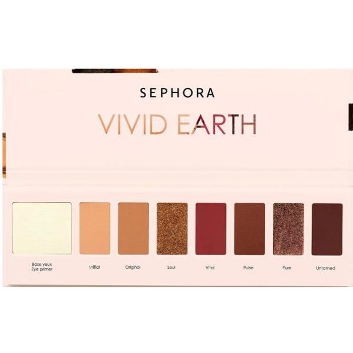 Fard à paupières Femme Sephora Palette 7 couleurs Vivid Earth Canyon Ground - 426961