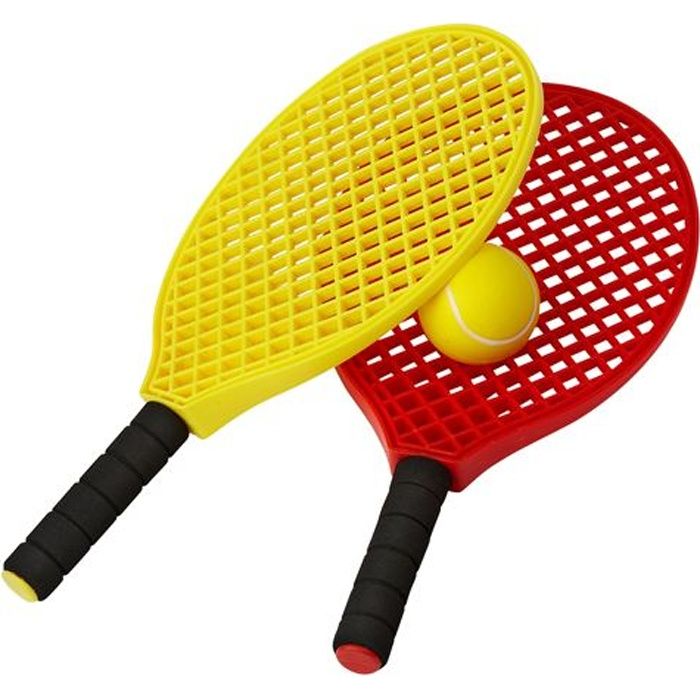 Lot de 2 raquettes + balle tennis initiation