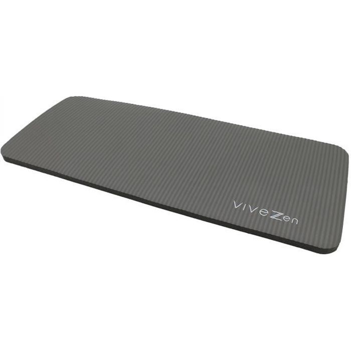 Tapis de yoga, de gym pour genoux 60 x 25 x 1,5 cm - Gris