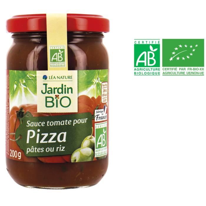 Sauce tomate pizza 200 g Jardin Bio