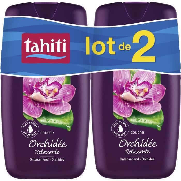 TAHITI Lot de 2 gels douche orchidée - 250 ml