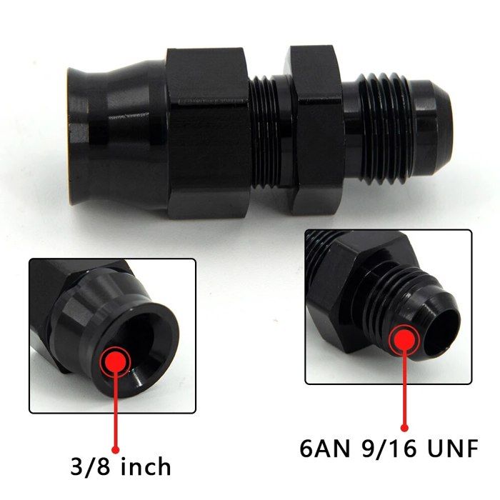 Adaptateur Tuyau AN-8 Vers M18x1.5 - Raccord Métrique Mâle - FMIC - Neuf Sous Emballage