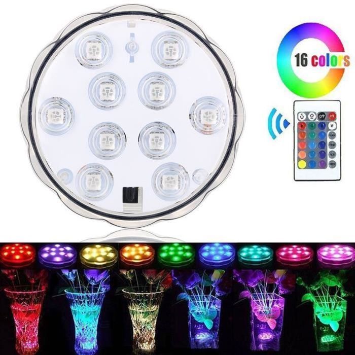 Ballon De Piscine Gonflable LED Avec Télécommande - 30 Cm - 16 Couleurs Et 4 Modes - Étanche - Pour Soirées, Plage, Jardin, Camping - Enfants Et Adultes