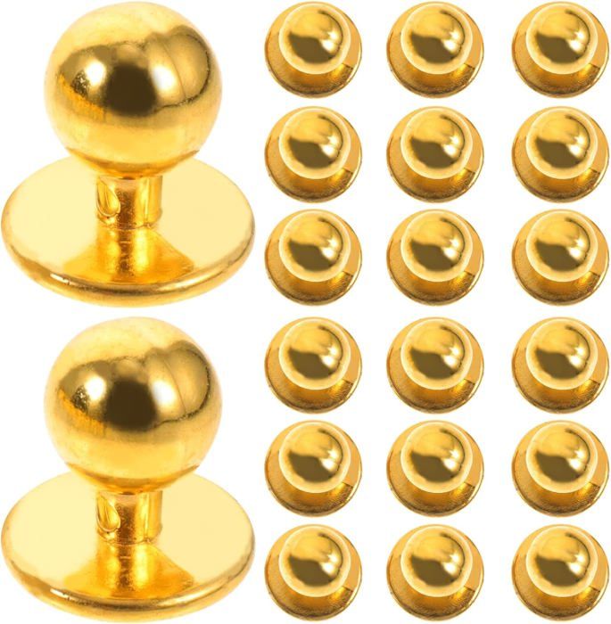 100 Pièces Bouton Bouton Pour Manteau De Chef Bouton Sphérique En