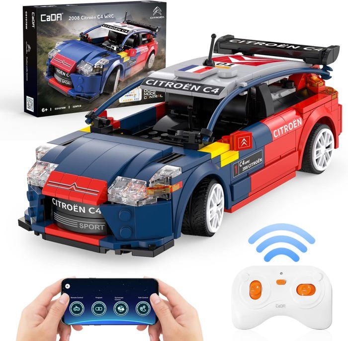 Voiture T?�l?�command?�e Citroen C4 Wrc 329 Pi?�ces,Jeu De Construction De Voitures Rc,Kit De 