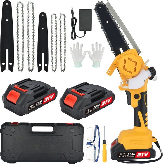 Mini Tronçonneuse 2800W Avec Moteur Sans Balais, Tronçonneuse