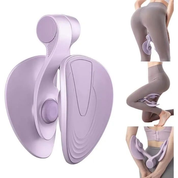 Appareil De Fitness Pour Cuisses Et Fessiers - Entraîneur Plancher Pelvien Femme - Avec Compteur D'exercices Et Bande élastique - Rose