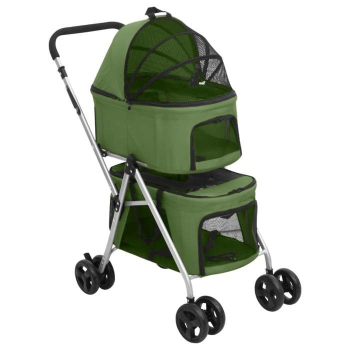 Comparer les prix de RemiseTransport Chiens/Chats/ Poussette - JMS - pour chien pliante à 2 niveaux Vert 83 x 48 x 97 cm MAIOSN2025 6414773