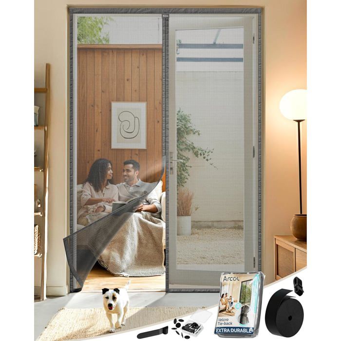 Au Pour Portes 220 X 100 Cm Avec Fermeture Aimantée Moustiquaire Moustiquaire Moustiquaire Porte