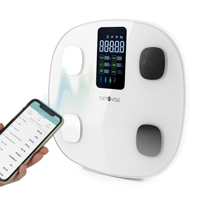 Pèse-Personne Numériques Échelle De Graisse Corporelle Bluetooth Imc