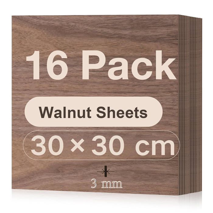Lot De 6 Planches De Contreplaqué Chêne 3 Mm A3 - Pour Pyrogravure, Découpe Laser, Bricolage Bois - Dimensions 42x29.7 Cm