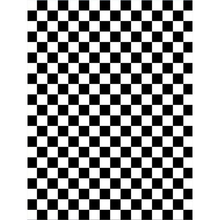 Tapis damier noir et blanc salon chambre décoratif coussin canapé carré