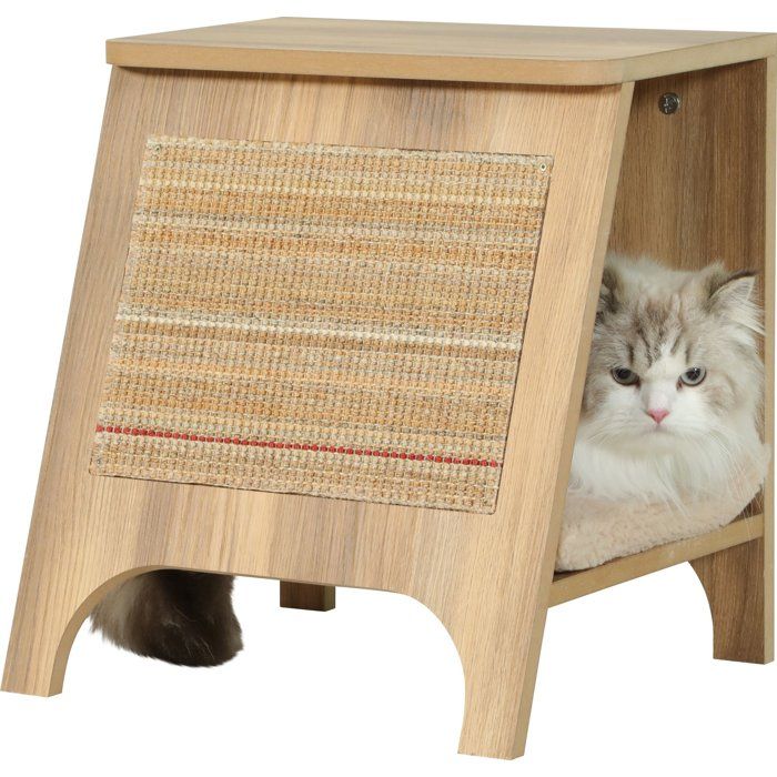 Console pour chat 3-en-1 - ZOLUX - Griffoir sisal couchage et table dappoint - 435 cm - Boréal - Beige