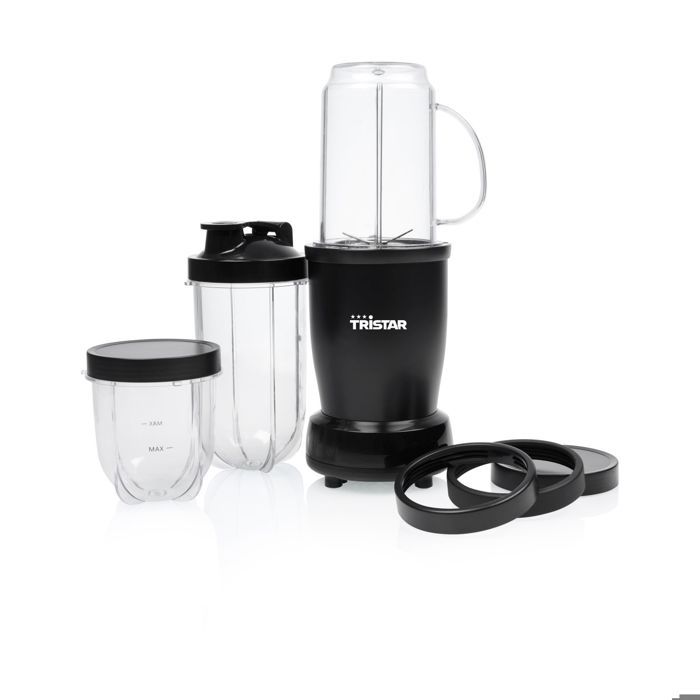 Tristar BL 4486 – Blender Smoothie Maker – 0.5 3 Gourdes Incluses – Compatible Lave Vaisselle