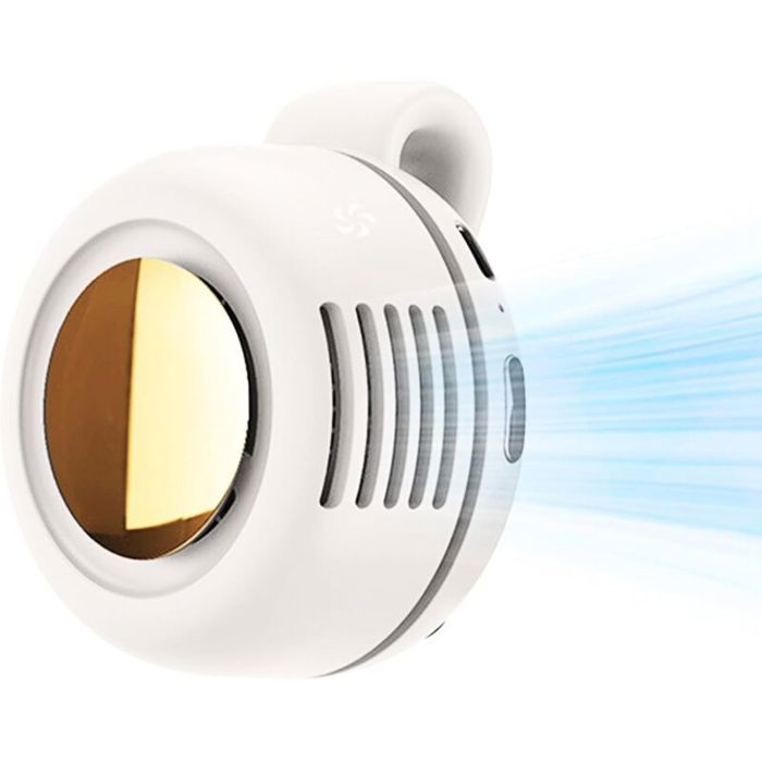 Lot de 1 Ventilateur À Clipser Rechargeable Par USB Pour Chemise 3 Vitesses Réglables (Blanc) - Read