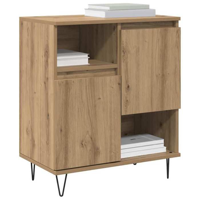 [48105]Buffet Bahut MEUBLECHIC commode meuble de rangement Chêne artisanal 60x35x70 cm Poids:17.98 Kg