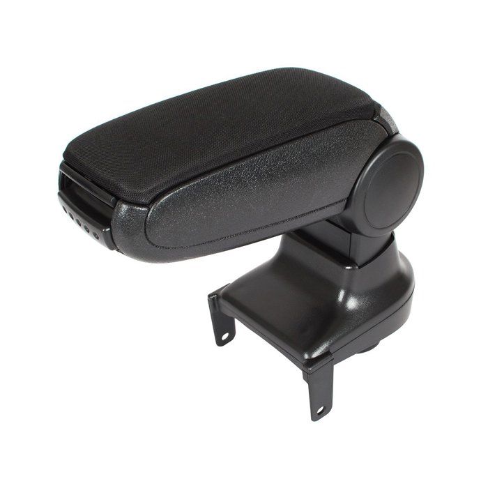 Accoudoir pour Renault Clio IV - MODECAR - Tissu noir - Réglage de langle dinclinaison - Daim intérieur