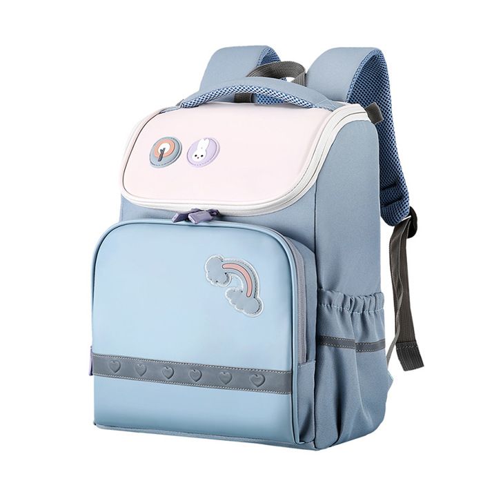 XJYDNCG Cartable Fille Primaire Sac à Dos enfant garçon et fille Primaire Taille Grande Style Simple 41x29x15cm - Bleu Clair