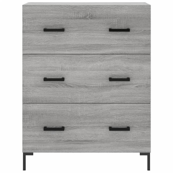 Buffet sonoma gris 69 5x34x90 cm bois dingénierie_2 ans garantie_88833