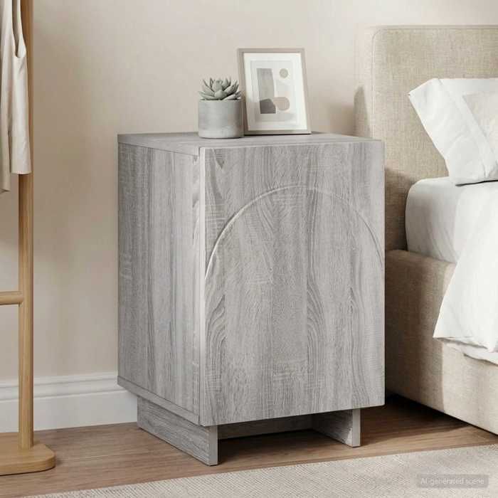 vidaXL Table de chevet Sonoma gris 33 5 x 34 5 x 50 cm 8011417