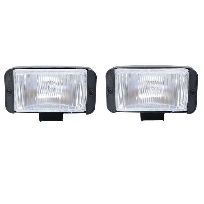 2x Phare Antibrouillard Auxiliaire Lumière Supplémentaire 12V pour Auto Bus 4x4