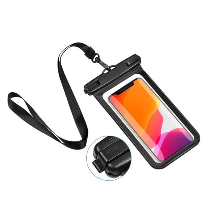 Pochette étanche Universelle IPX8 Pour Téléphone Portable De Plage Sous L'eau Avec Cordon Pour