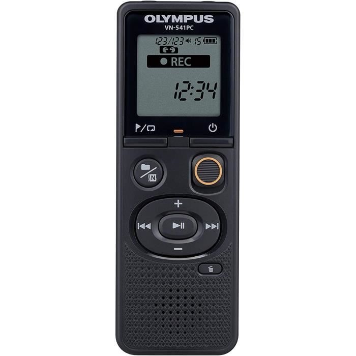 OM SYSTEM VN-541 PC - Enregistreur Vocal Numérique Avec Micro Omnidirectionnel, 4Go, Suppression Bruit