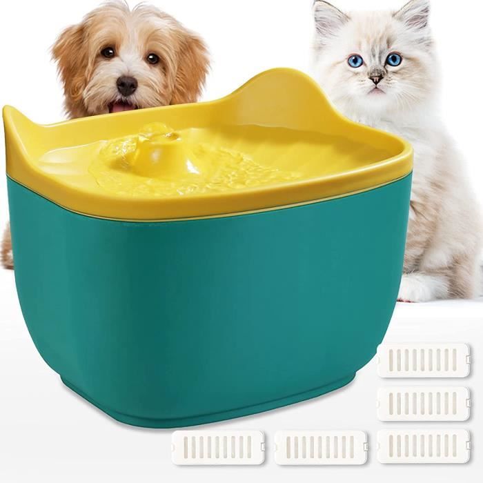 Fontaine à Eau Chat Acier Inox 3,2L - Distributeur Automatique, Filtre Inclus, Silencieux, Pour Chat Et Chien