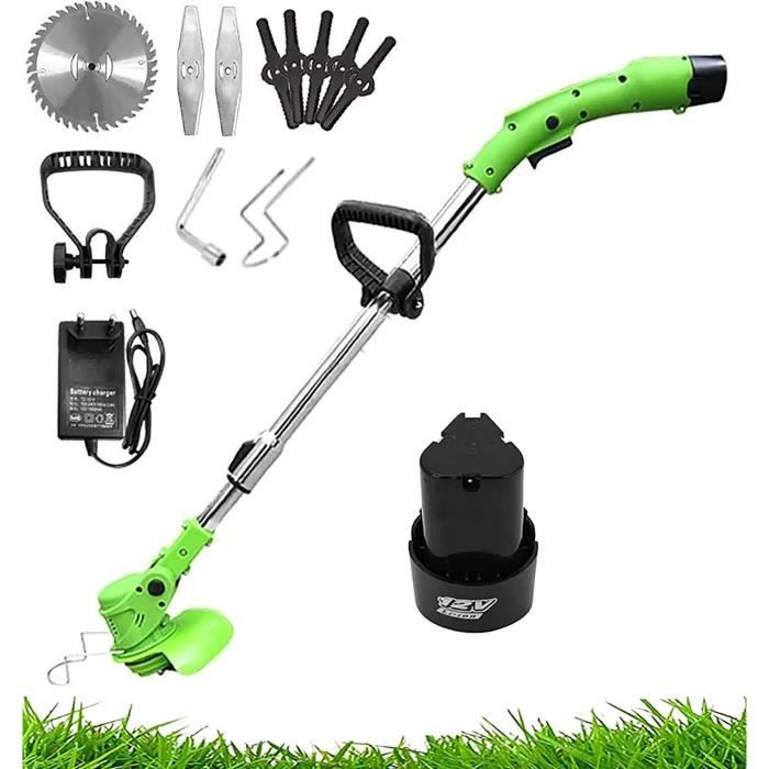 Coupe-bordure Sans Fil 12V/21V - Autonomie Longue, Léger Et Puissant Pour Jardin Et Pelouse