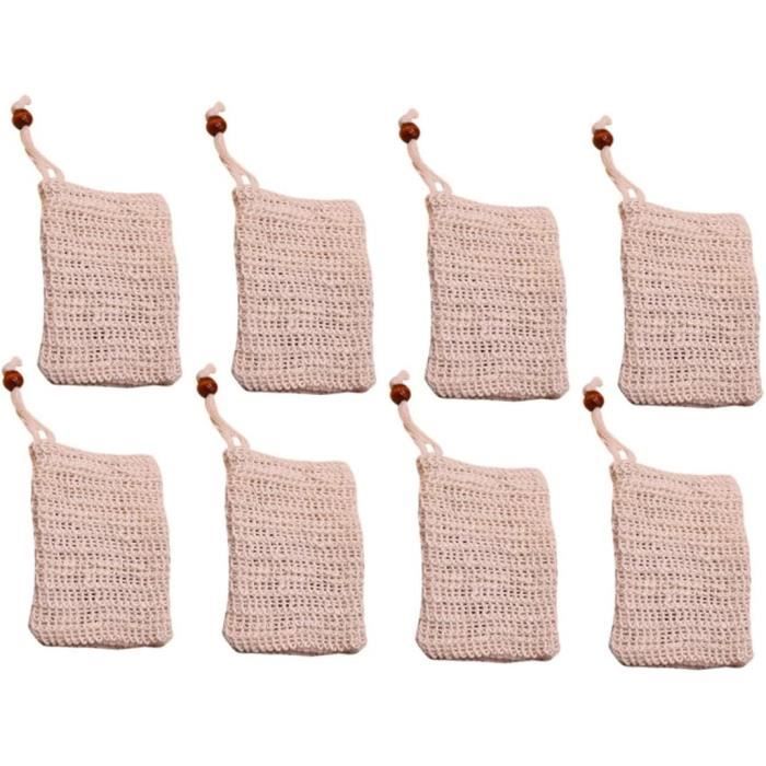 8 Pièces Cordon De Serrage En Coton Et Lin Poche De Filet De Loufas